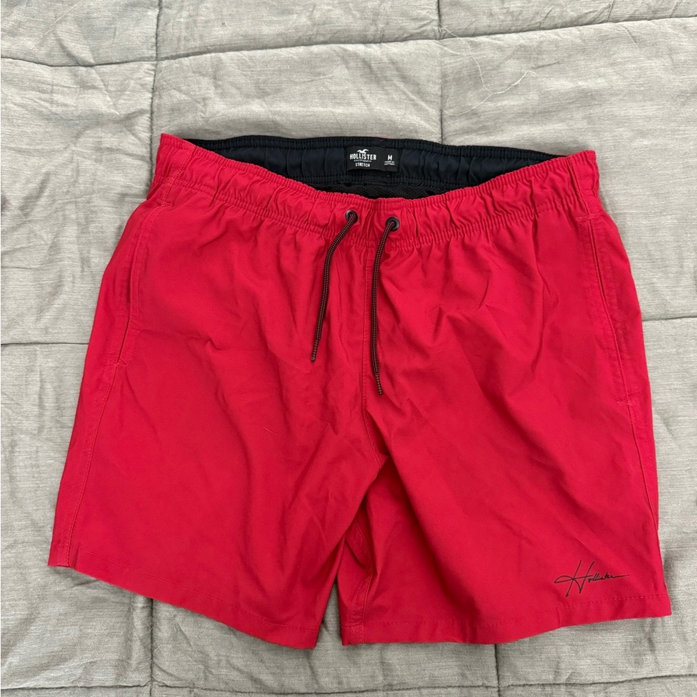Hollister Men's Red Swim Trunks